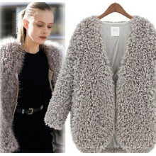 2016 Outono Últimas Lady Cardigan Mulheres Woolen Coat